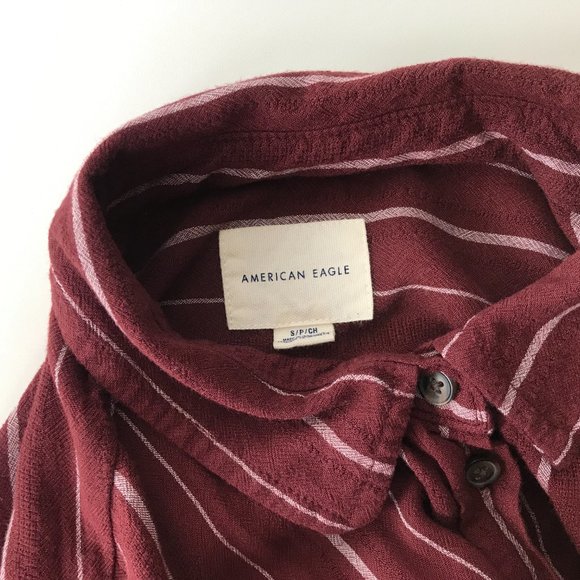 American Eagle Relaxed Button Down Shirt #189 - Picture 6 of 7